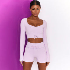 High Waist Seamless Yoga Set Women Two Piece Set Women Clothes Gym Sportswear Female Clothing Workout Push Up Legging Sport Top