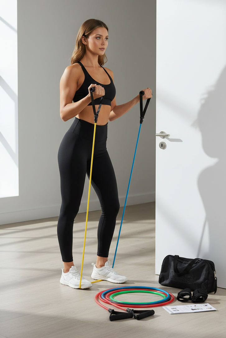 17 Piece Resistance Band Lifestyle Image