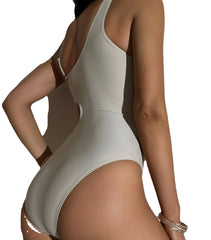 One-Piece Swimsuit Women's New Sexy Hollow Solid Color Tight Swimsuit Ins Style