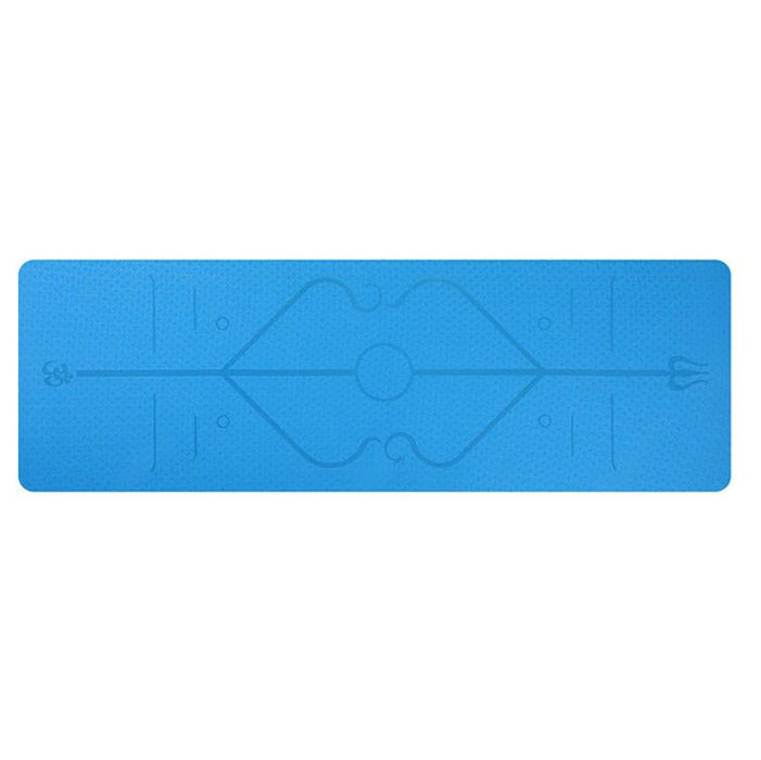 TPE Eco-friendly Non-Slip Yoga Mat with Position Lines