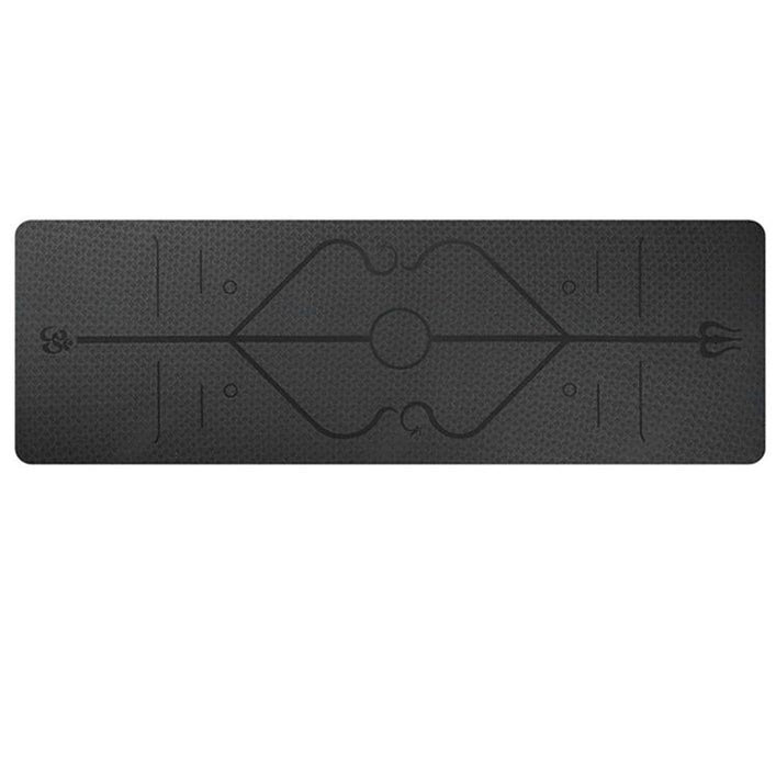 TPE Eco-friendly Non-Slip Yoga Mat with Position Lines