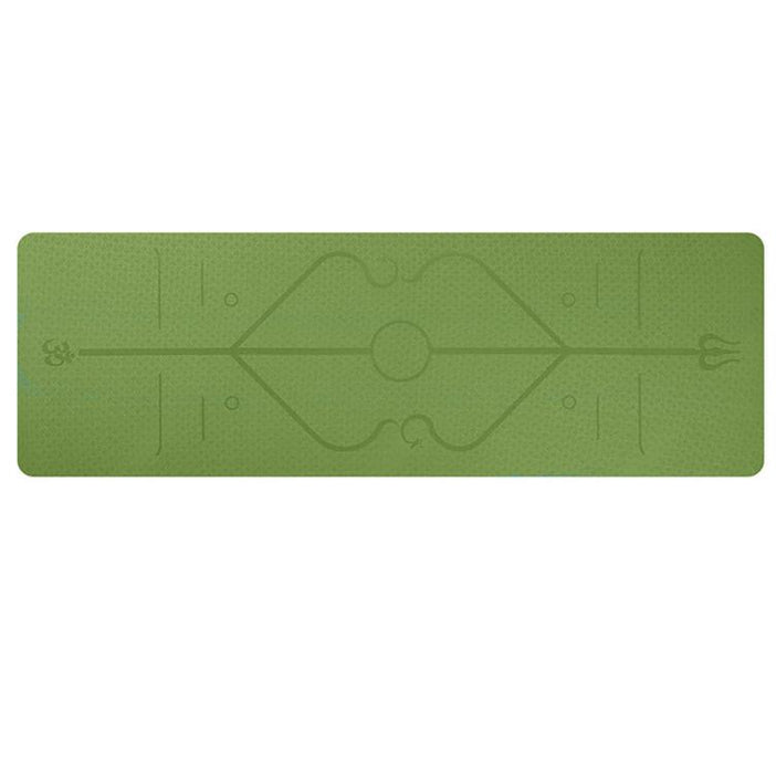TPE Eco-friendly Non-Slip Yoga Mat with Position Lines