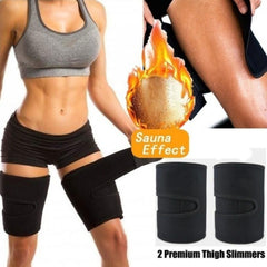 Leg Shaper Sauna Sweat Thigh Trimmers Calories off Warmer Slender Slimming Legs Fat Thermo Neoprene Compress Belt Face Lift Tool