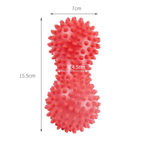 1pcs  4 Colors Yoga Peanut Shape Massage Durable PVC Spiky Massage Ball Trigger Point Sport Fitness Hand Foot Pain Relief