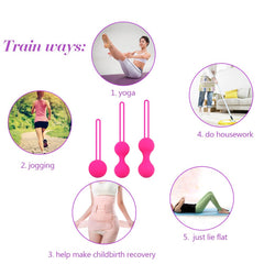 Kegel Balls Ben wa ball Silicone Vaginal Tighten Exercise Machine Smart Ball Geisha Ball Female Masturbation Sex Toys for Women