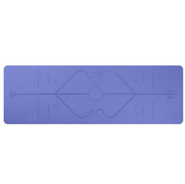 TPE Eco-friendly Non-Slip Yoga Mat with Position Lines