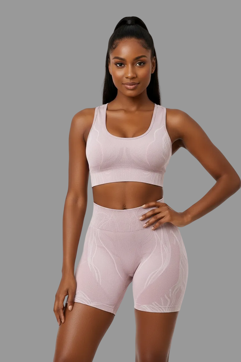 Light Pink Fitness Set - Indian Model