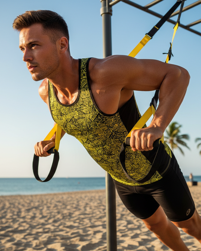 Man - Yellow & Black Suspension Trainer
